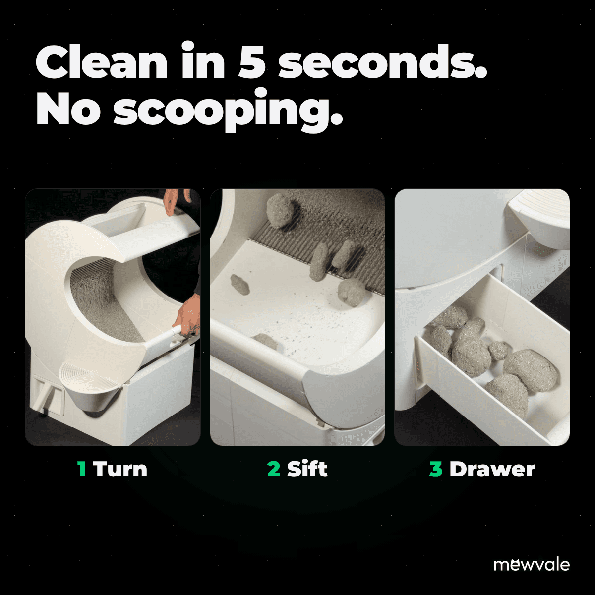 Mewvale Classic cleans in 5 seconds