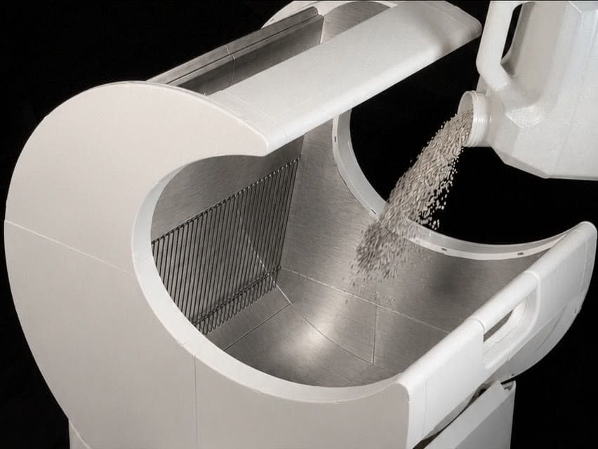 Mewvale Stainless, litter sifting